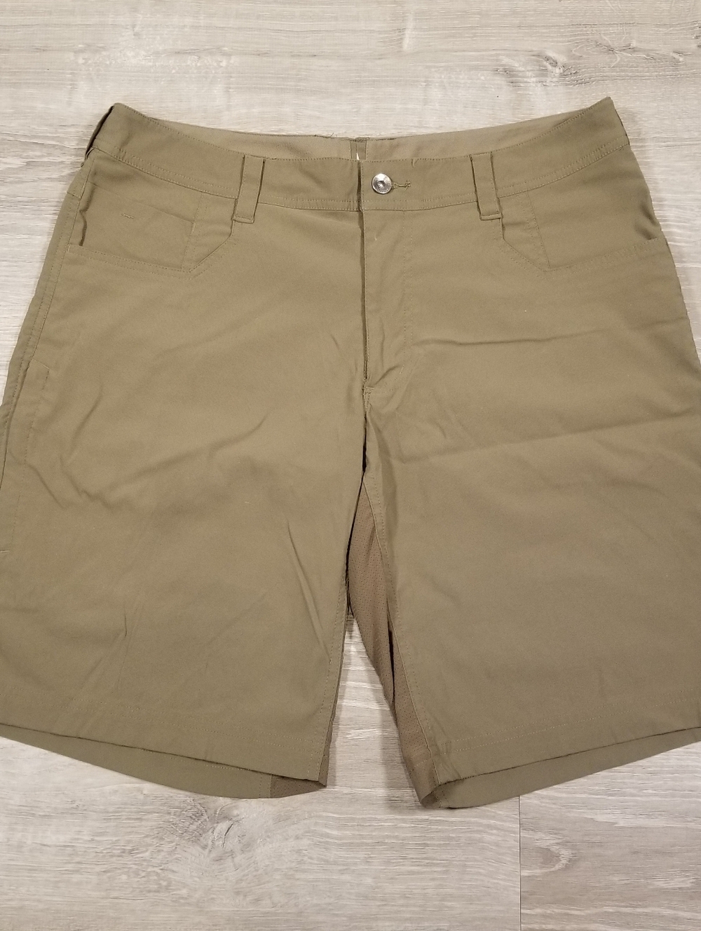Marmot Shorts Mens 36 Brown Hiking Outdoor Nylon Stretch Side Zipper Pocket